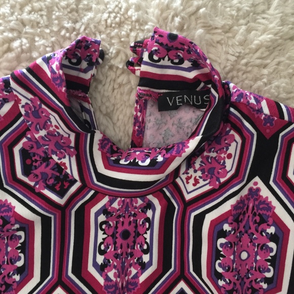  LIKE NEW Colorful Stretchy Scuba Dress - Picture 4 of 4